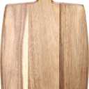 Acacia Wood Cutting Board with Handle Large Charcuterie Boards Wooden Chopping Board Decorative Big Cutting Boards for Kitchen Meat Teak Bread Cheese Board Platter Butcher Block Food Serving Tray, 17" X 10"