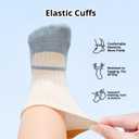 Baby Toddler Non-Skid Crew Socks Non Slip Socks Girl Boy Newborn Infant First Walking Floor Socks 6 Pairs (0-12 Months, Shoe-like)