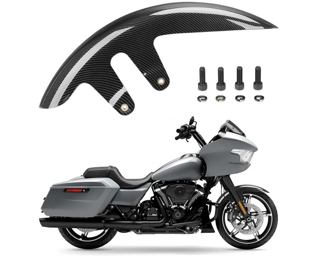 Motorcycle Front Fender, Tire Mudguard for Harley Touring CVO Street Glide, CVO Road Glide, CVO Road Glide ST, Street Glide Ultra 2023-2026 (Carbon Fiber Pattern)