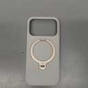 TORRAS Q3 Silicone 360 Spin for iPhone 17 Pro Case with Stand, Fit for MagSafe, Magnetic Ring Kickstand with Camera Control, Liquid Silicone Rubber Soft Phone Case for iPhone 17 Pro 6.3'', Light Ivory