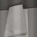 N&Y HOME Fabric Shower Curtain Liner Extra Long 72 x 84 Inches with 2 Bottom Magnets, Hotel Quality, Washable, White Spa Bathroom Curtains with Grommets, 72x84