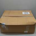 Brunswick Large, Steel, Post Mount Mailbox, Black with Brushed Nickel