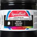 Speedball Acrylic Screen Printing Ink, 8 oz, Black for Paper Prints, Made in USA