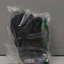 BRUCERIVER Men's Pure Wool Knitted Gloves with Warm Fleece Lining (Large-X-Large, Black)