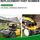 742P05642 Blades 21 Inch Mulching Mower Blade Compatible with D ewalt 21'' Models, C ub Cad et SCP21E, M TD Walk-Behind Mowers, Replaces 742-05642, DWO1DT233, S Shape Center Hole, 1 Pack