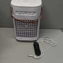 FANCOLE 4-IN-1 Small Air Conditioner w/ 2 Ice Packs, 16.5ft Remote, 1200ML Tank, 7H Smart Timer, 3Speed & 2Cool Mist Personal Air Conditioner, 7-Color Light Portable AC Unit for Bedroom Cover 100Sq.ft