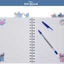 Disney Lilo and Stitch Tab Journal Notebook, Spiral Bound, 96 Lined Pages, 8 x 7 inches, Purple