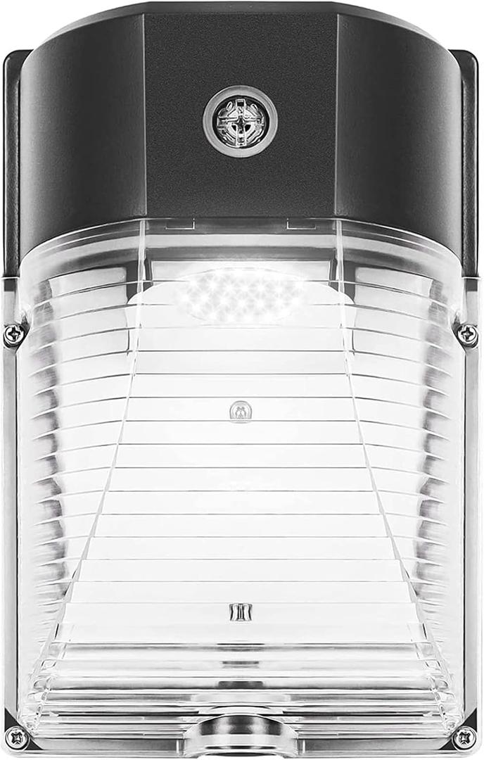 CINOTON 26W LED Wall Pack Light with Dusk to Dawn Sensor, 3000LM [100-277Vac] LED Wall Lights IP65 Waterproof Outdoor Security Flood Lighting for Garage Warehouse Garden 5000K-Daylight 1 Pack