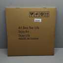 Anolyfi Bathroom Botanical Florals Prints Wall Art Rustic White Flowers Plants Canvas Painting Teal Picture Abstract Artwork Framed for Nursery Bedroom Living Room Kitchen Office Home Decor 20"x20"