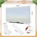Feifeiya 2 Sets TV Boxes for Moving 65 Inch Foam Mirror Box Set Picture Moving Include 2 Large Case and 2 Foam Flat Screen TV Cover and 16 Corner Edge Protectors