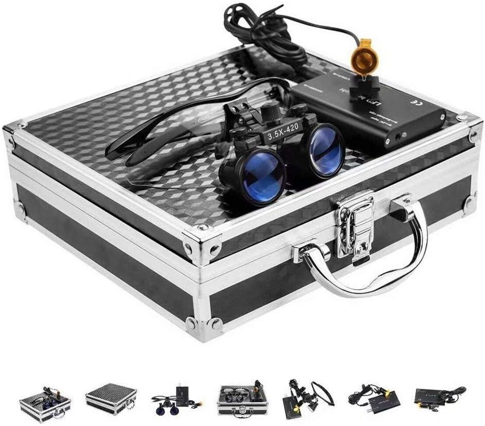 Loupe 3.5X Magnifying Glasses Lab Equipment Magnifier with LED Head Light Box