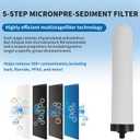 10'' Replacement Ceramic Candle Water Filters for Kitchen 4-Stage Countertop Filter,Washable Candle Cartridge and Replacement House Dome Ceramic Filtration,1-Pack