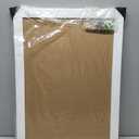 White Cork Board Bulletin Board with Linen, Wood Framed 24" x 18" Corkboard, Office Board for Wall Decor, Wall Mounted Pin Board Picture Board with 20 Pushpins for School, Home & Office