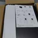 Woodure 4-in-1 Toddler Kitchen Step Stool, Foldable Learning Standing Tower with Blackboard, Wooden Kitchen Stool Helper for Kids, 1-3 Year Old Boy Girl Gifts