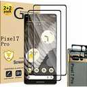 6 Pack for Google Pixel 7 Pro Screen Protector, Tempered Glass Screen Protector【2+2 Pack】 Camera Lens Protector, 9H Hardness Tempered Glass Screen Protector for Google Pixel 7 Pro 5g set of 3