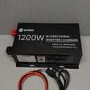 DC HOUSE 1200W Pure Sine Wave Inverter Charger, 48V DC to 110V/120V AC, 2-in-1 Inverter & 48V 15A Battery Charger, Dual AC Outlets, for Golf Cart Battery, Solar, Home Backup & Off-Grid Power