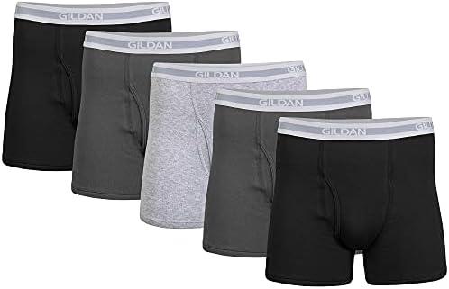 Gildan Men's Underwear Boxer Briefs, Multipack Size M