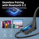Bone Conduction Headphones - Open Ear Headphones Wireless Bluetooth Sports Earphones, IPX5 Waterproof Running Headphones Headset for Workout