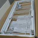 10 Drawers Rolling Cart with Wooden Tabletop, Utility Storage Cart with Wheels, Art Supply Craft Organizer on Wheel with Metal Frame & Handles for Home Office School (Pure White)