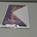 INPHER UPGRADED Birthday Cards Fireworks Pop Up Cake Light and Music Happy Birthday Gifts Decorations for Women, Men, Mom, Grandma (Purple)