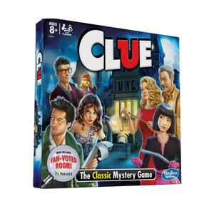 Hasbro Gaming Clue Board c; Features Fan Voted Room; As Seen on Houzz Website; Classic Mystery Game for Kids 8 and Up