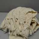 inhand Knitted Throw Blanket for Couch and Bed, Soft Living Room Home Decor Knitted Blanket with Tassel, Outdoor Lightweight Breathable Summer Blanket, Farmhouse Warm Woven Decorative, 50"x60" (Cloud Cream)