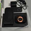 3 in 1 Charging Station for iPhone 17 - Wireless Charger for Apple Devices for iPhone 17 16 15 14 13 12 11 Pro Max - Foldable Wireless Charging Station Dock Stand for Apple Watch Series & AirPods (Black)