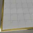 Gold Dry Erase Calendar Whiteboard for wall-18 x24,Portable Aluminum Frame,Magnetic Calendar White Board,Wall Planner Dry Erase Board for Office, Kitchen, School, Home-GG-4560