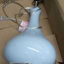Elegant Designs LT3312-LTB Ceramic Genie Tear Drop Shaped Glossy Table Lamp, Light Blue