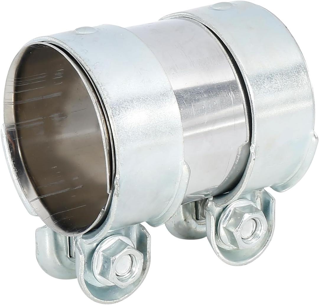 X AUTOHAUX Exhaust Pipe Sleeve Connector Clamp Coupler for Audi A3 2006-2013 for Audi A5 2010-2014 Exhaust Clamp 66 x 93 mm