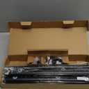 Zeerobee Curtain Rods for Windows 66 to 120, Black Curtain Rod, Adjustable 1 Inch Heavy Duty Outdoor/Indoor Modern Drapery Pole, 32"-120"