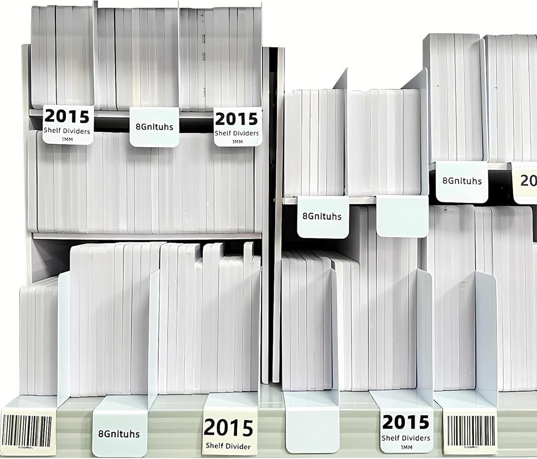 20 Pcs 20 * 15 CM 1MM Rack Size Dividers Mini Closet Shelf Dividers Tag; Shelf Label; Book Tracker Bookmark; Library Card Bookmark Creative Book Accessories for Reading Lovers; Book Tracker