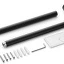 Bathroom Towel Bar, 27 Inch Towel Racks for Bathroom Wall Mounted, Heavy Duty Bathroom Towel Holder Organizer, Stainless Steel Home Towel Rod, Matte Black
