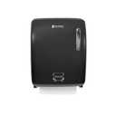 San Jamar Timeless Hands-Free Mechanical Paper Towel Dispenser, Black, Commercial Grade, Universal Roll Compatibility, Touchless Operation, for Bathrooms and Kitchens