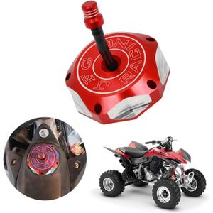 JFG RACING ATV Gas Cap Fuel Tank Cap CNC for TRX 400EX TRX400EX Sportrax 400 1999-2014 TRX450R 2004-2009 TRX700XX 2008-2009 ATV Red