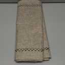 Burlap Style Farmhouse Table Runner, 13 x 90 Inch Coffee, Rustic Geometric Hollow Table Runners 90 Inches Long for Dresser Table Everyday Use, 13x90 Inches, Coffee