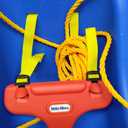 Little Tikes Snug 'n Secure Blue Swing with Adjustable Straps, 2-in-1 for Baby and Toddlers Ages 9 Months - 4 Years