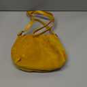 Women Vintage Suede Handbags Tote Handbag Drawstring Bucket Bag Slouchy Crossbody Shoulder Bag Satchel Everyday Purse (Yellow)