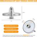 Upgraded WB03X43926 183D8269 Stove Knobs Replacement Parts for GE Gas Range Knob KIP 5E87 JGBP87SEM1SS PGB918SEM1SS GE Profile Stove Top Cooktop Knobs Oven Burner Control Knobs 5 Pcs