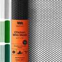 MaPorch Plastic Wire Mesh Fence - Black, 15.71" x 10 ft - Plastic Chicken Wire Fencing for Dogs, Rabbits & Poultry - Chicken Netting - Snake Barrier - Balcony Netting for Pets - Balcony Cat Barrier