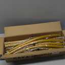 UDEAR 7.2FT Metal Arch Backdrop Stand,for Wedding Backgrounds Climbing Plants Event Decorations Outdoor Ceremonies,Gold