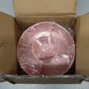 Marbrasse Desk Organizer, 360-Degree Rotating Pen Holder, Desk Organizers and Accessories with 5 Compartments Pencil Organizer, Art Supply Storage Box Caddy for Office, Home(Pink)