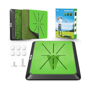 18"x14" Golf Training Mat - 3 in 1 Impact Mat with Heavy Duty Rubber Base - Ideal Gifts for Men, Dad, Husband