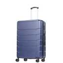 DUMOS Hardside Suitcases with Spinner Wheels, Blue, 24IN