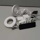 Grow Lights for Indoor Plants, Full Spectrum Halo Growing lamp with Detachable Base, Height Adjustable, 3 Colors, 10 Dimming, Automatic Timer, Plant Light for Small Plants Growing, 2-Pack (White-3.4in)