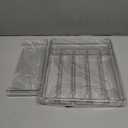 Yieach Clear Large Expandable Silverware Organizer and Kitchen Utensil Drawer Organizer,Plastic Adjustable Silverware Tray for Drawer Cutlery,Spatula,Tools,Flatware Organizers,Fork and Spoon Holder