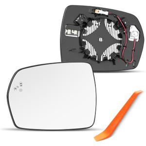 Compatible with Ford Edge Driver Side Mirror 2015 2016 2017 2018 2019 2020 2021 - Left Side Mirrors Replacement Glass with Blind Spot System, Power Heated