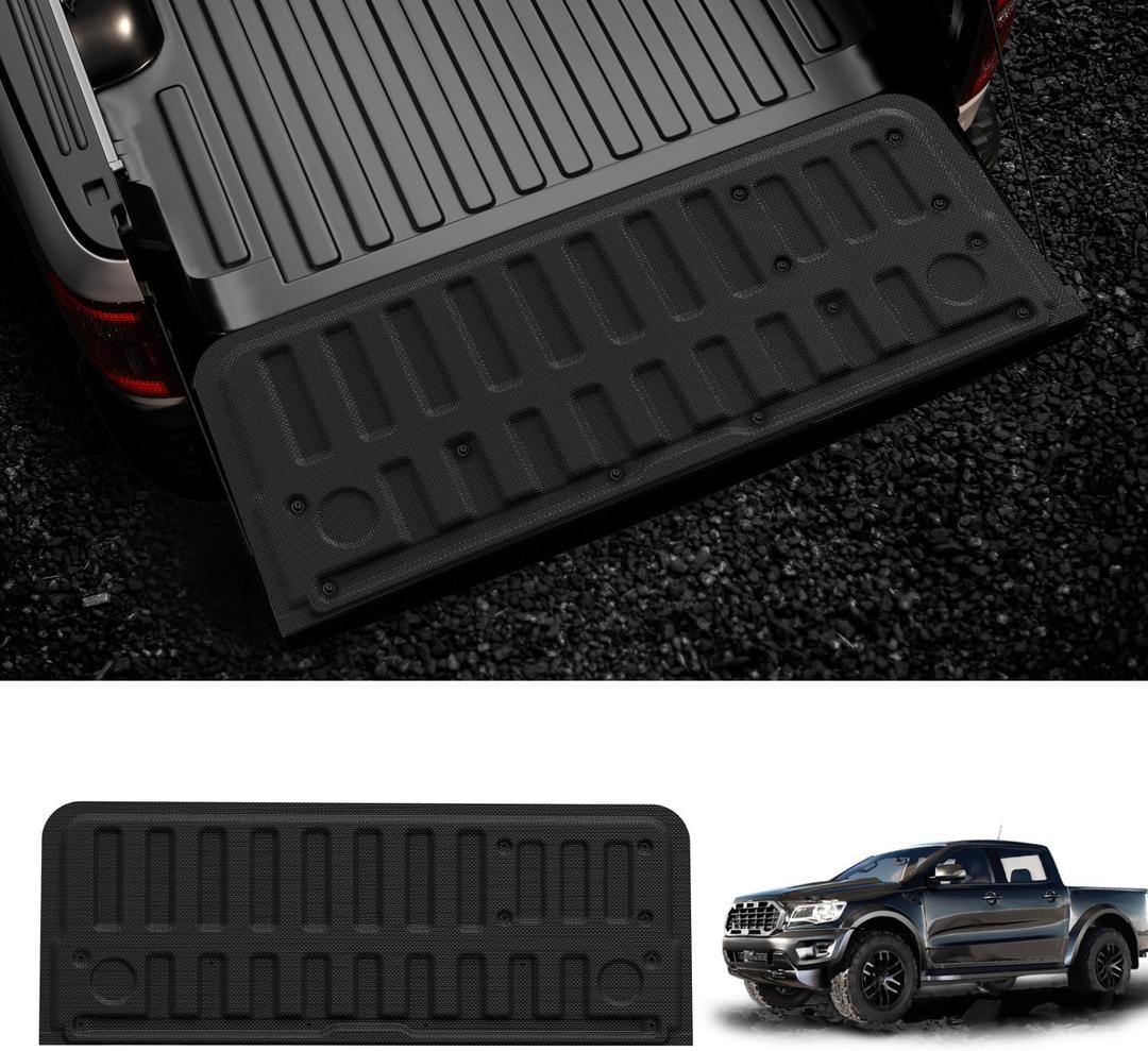 LASFIT Tailgate Mat 2025 2026 for Dodge Ram 1500 Power Tailgate (NOT for Standard Tailgate or Power Tailgate-Release), All Weather TPE Tailgate Protector Liner Replacement Accessories