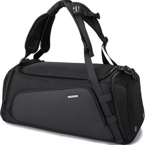 BANGE Gym Sports Duffel Backpack for Man & Women (Black)