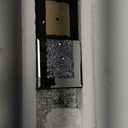 GIMORRTO Mirrored Cross Wall Decor - Crushed Diamond-Embedded Glass Mirror (Wall Mounted 15")